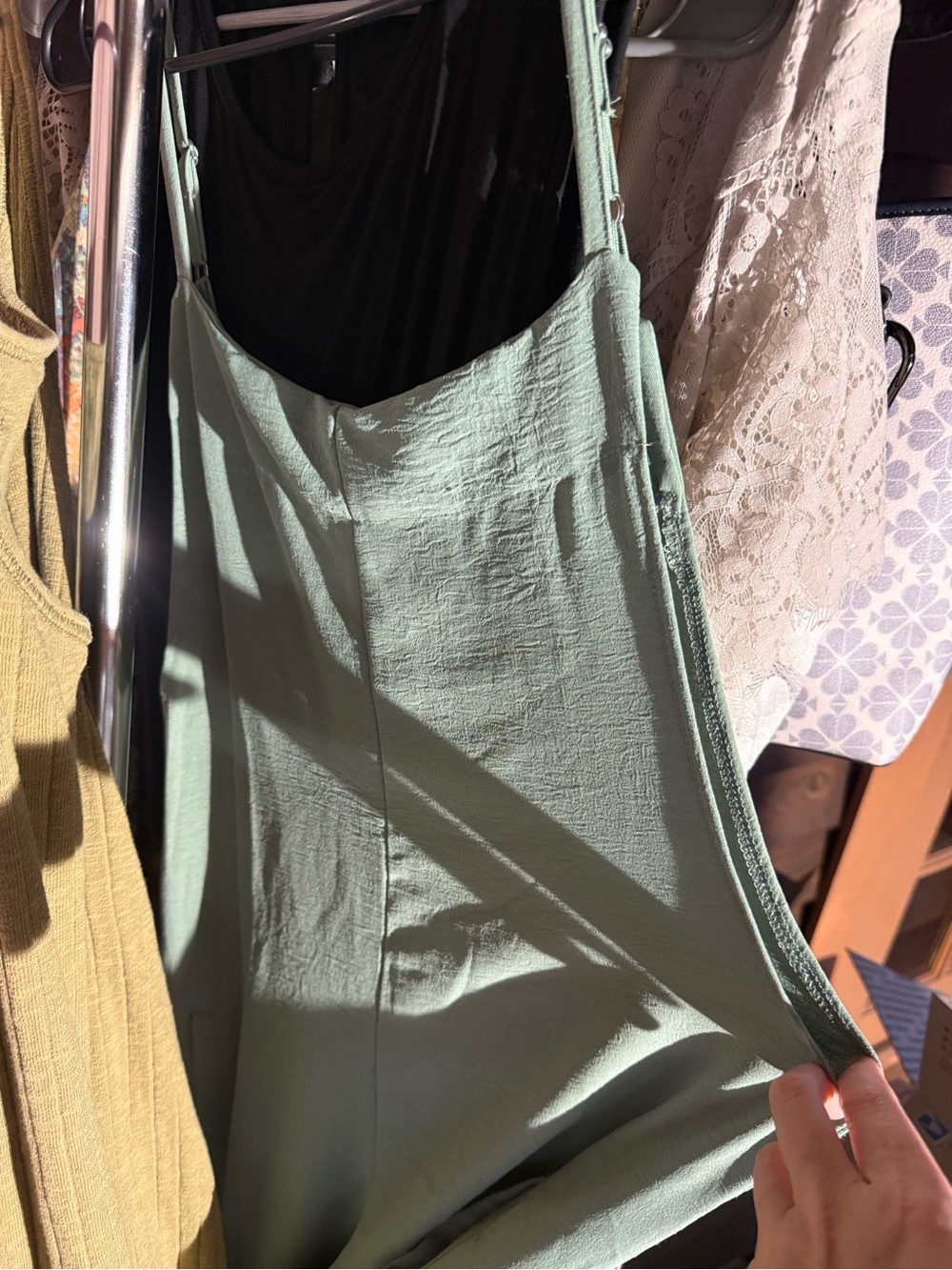 Sage Green Women's V-Neck Jumpsuit